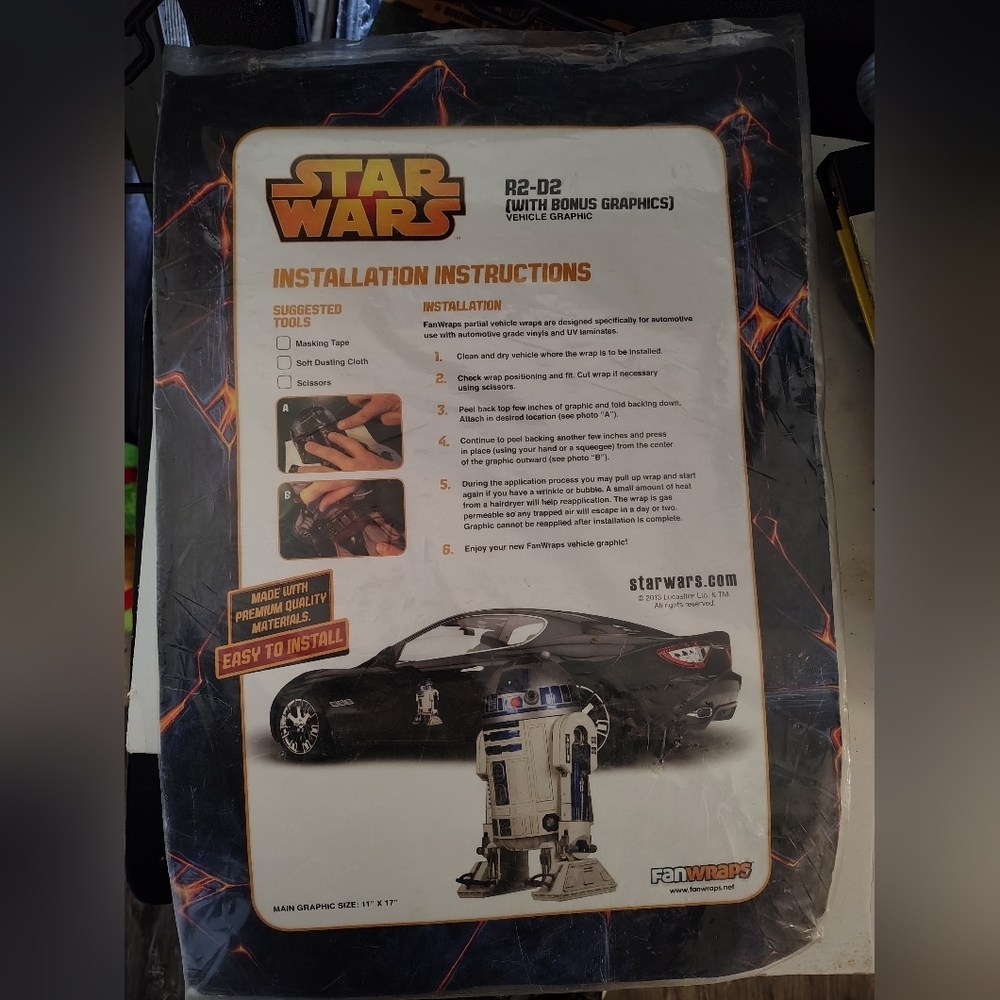 Star Wars R2-D2 FanWraps Car Decal - Picture 5 of 8